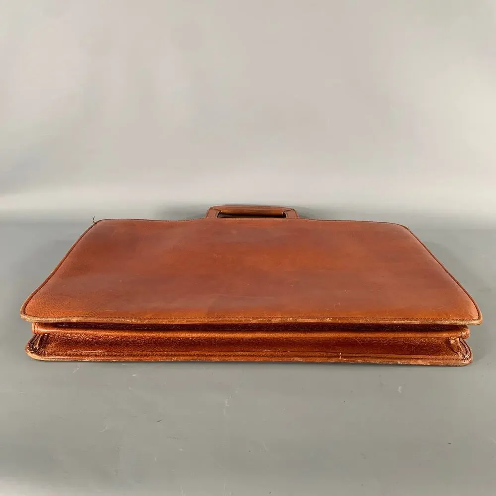VINTAGE Brown Leather Briefcase
